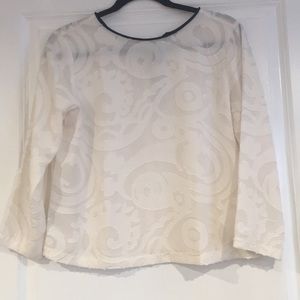 Loft white floral Shirt